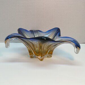 Murano Vase From JI Co. Italy Vintage Cristallo Venezia CCC Hand Blown Vase